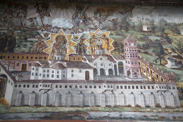 The Panorama mural depicting Bachkovo Monastery in the 19th century | Bachkovo Monastery | Bulgaria