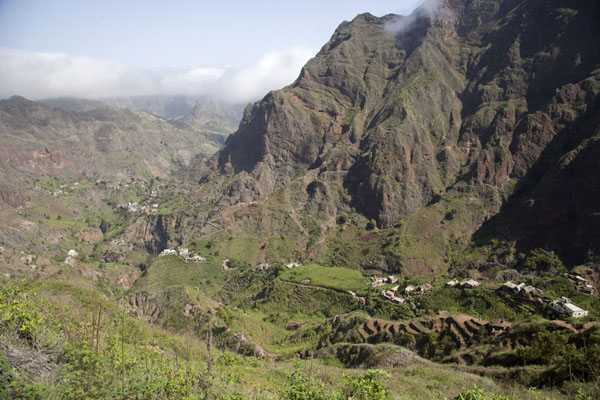 Looking into Chã de Pedra, Cabo Verde