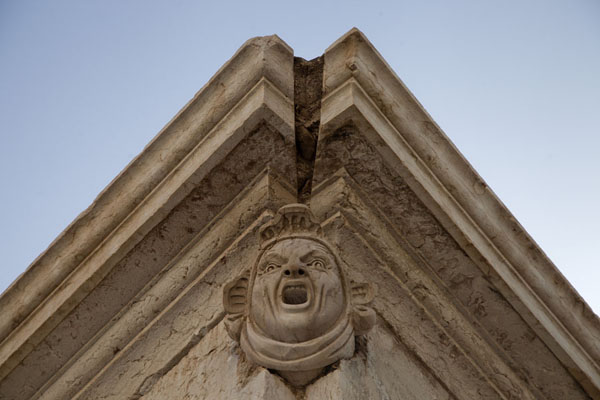 Detail of a colonial building in Mindelo, Cabo Verde