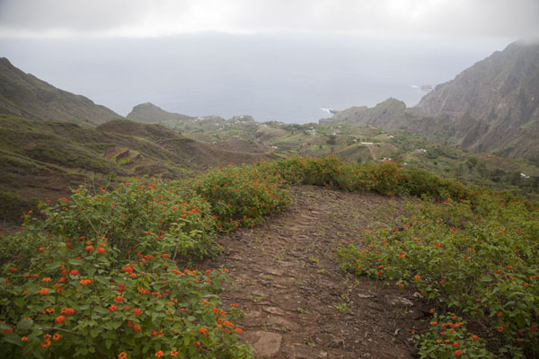 The descent into Ribeira da Peneda, Cabo Verde