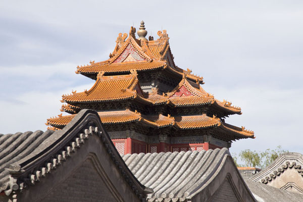 The northeast Corner Tower towers over the Forbidden City | Verboden Stad | China