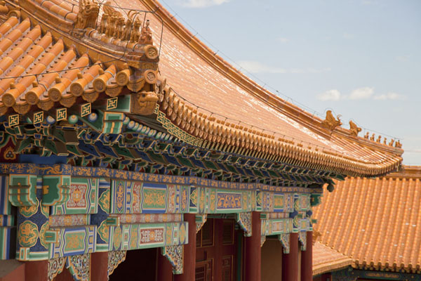 Roof of the Middle Left Gate seen from the Hall of Supreme Harmony | Verboden Stad | China
