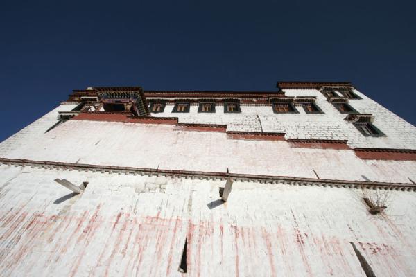 One of the monastery buildings seen from below | Ganden Monastery | China