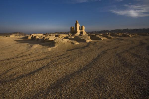 The Stupa Forest with the main stupa in the middle | Ruinas de Jiaohe | China