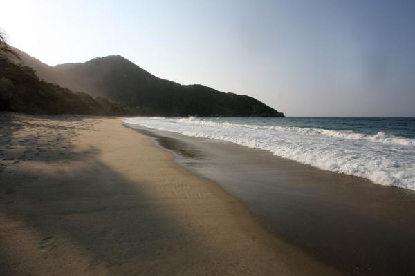 Afternoon light on a beach near Cabo San Juan de la Guía, Colombia