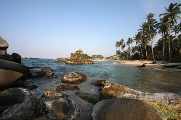 Beach at Cabo San Juan de la Guía in the late afternoon, Colombia