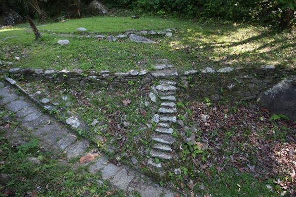 Stone outlines are all that remains of the Tayrona settlement at Pueblito , Colombia