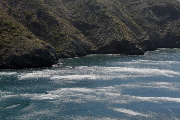 Tayrona National Park near Taganga: typical coastline, Colombia Sea and rocks at the coastline of Tayrona National Park, Colombia