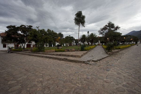 Square at Parque Principal in Villa de Leyva, Colombia