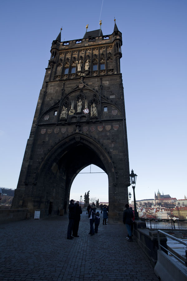 East-side tower of Charles Bridge in the early morning | Charles Bridge | Taiwan