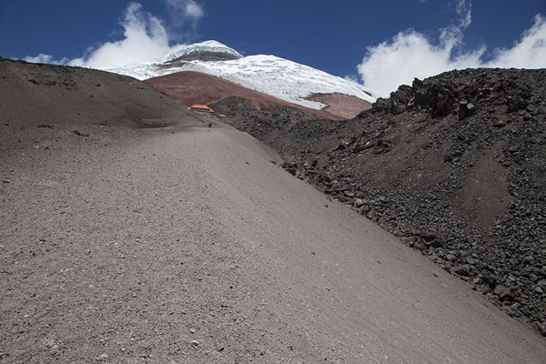 Slope leading to the refugio and the summit of Cotopaxi | Cotopaxi | Ecuador