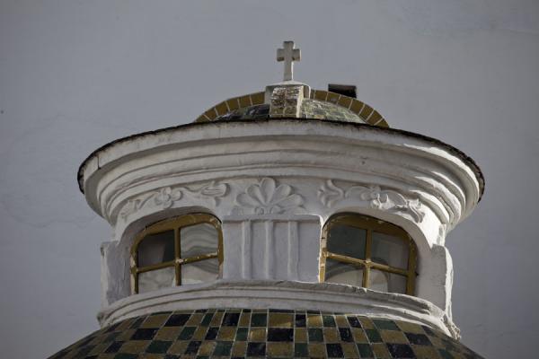Foto di Top of a church in the historic centre of QuitoRoma - Italia
