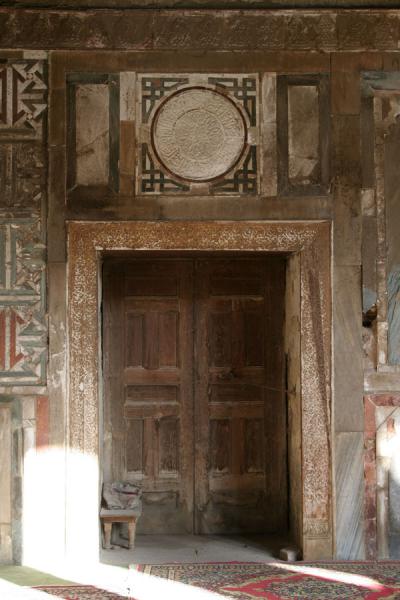 Old and worn: door of the Al Maridani mosque, Egypt