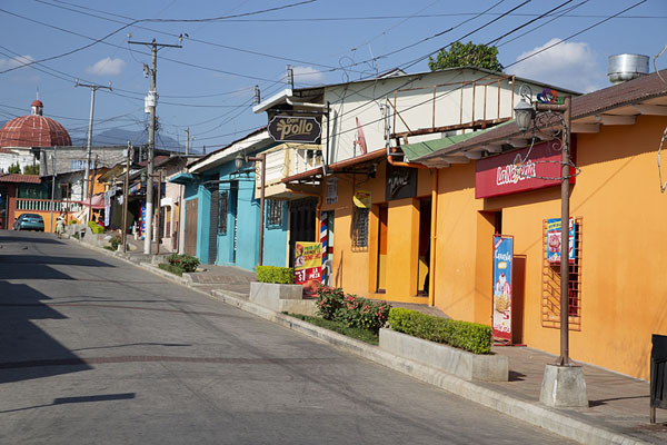 One of the colourful streets of Nahuizalco, El Salvador