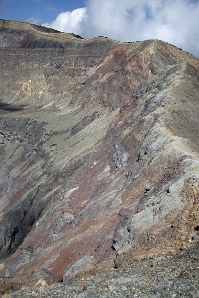 Crater rim of the Santa Ana volcano, Santa Ana volcano, El Salvador