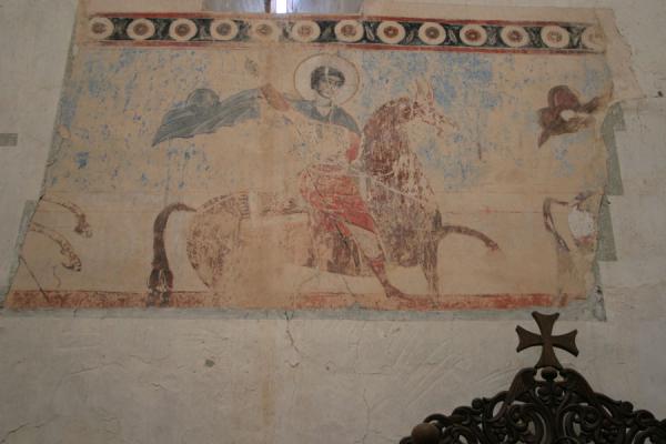 Some of the frescoes in the church of Ananuri | Ananuri castle | Georgia