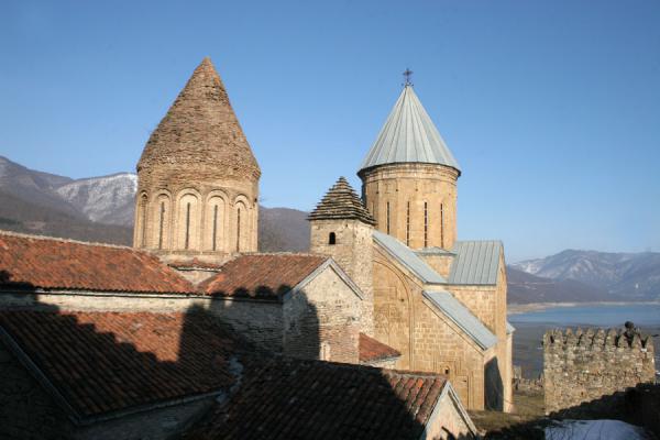 Towers of Ananuri with Zhinvali Reservoir in the background | Ananuri castle | Georgia