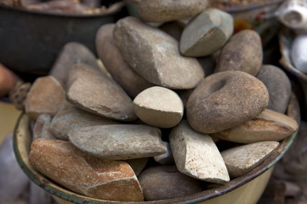 Lightning stones: female and male | Timber market | Ghana