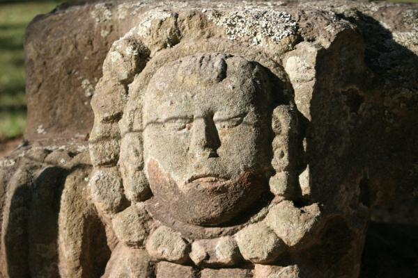 Detail of sculpture at Copán, Copán, Honduras