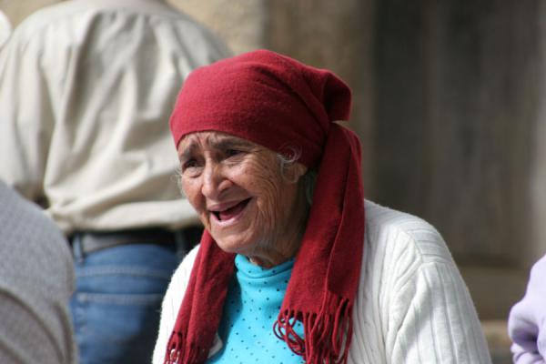 Old woman in market in Western Honduras, Honduran People, Honduras