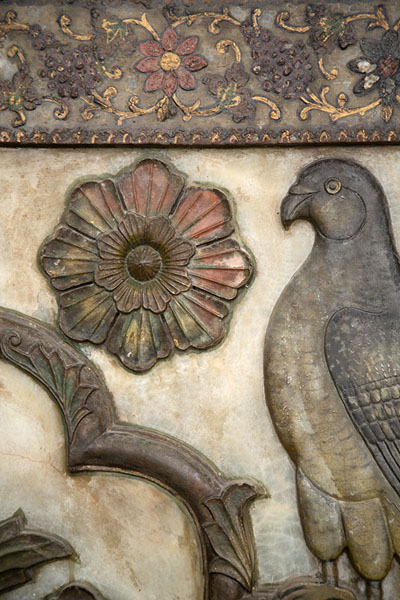 Foto van Close-up of decorations on a wall in the Takht-e MarmarTeheran - Iran