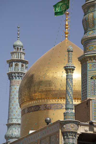 Golden dome added by Fath Ali Shah | Hazrat-e Masumeh | Iran