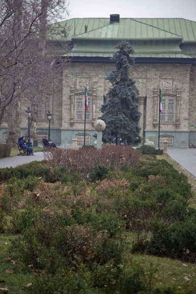 The Green Palace with trees in the foreground | Sa'd Abad Museum Complex | IrÃ¡n