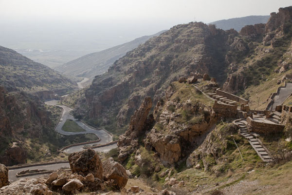 Looking into the valley below the Rabban Hermizd Monastery | Al Qosh | Iraq