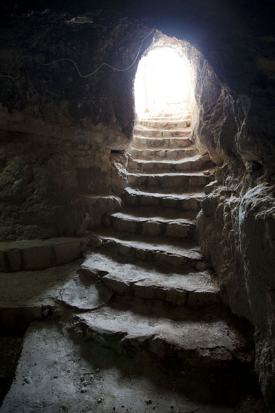 Stairs leading into a cave | Al Qosh | Iraq