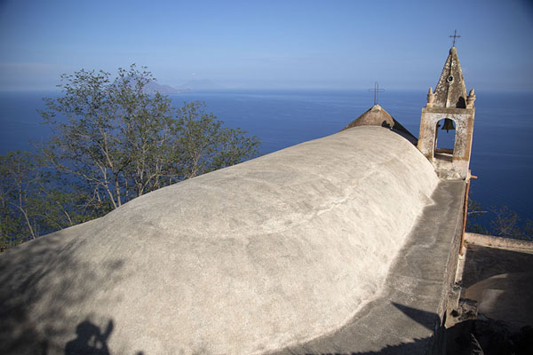 The roof of San Bartolo church on Alicudi island | Alicudi | l'Italie