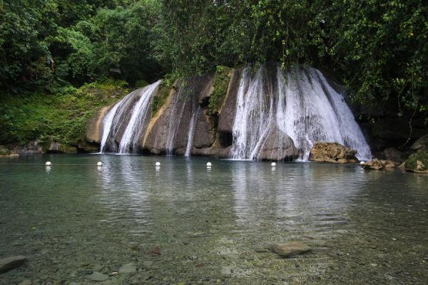 Crystal clear pool at Reach Falls, Jamaica