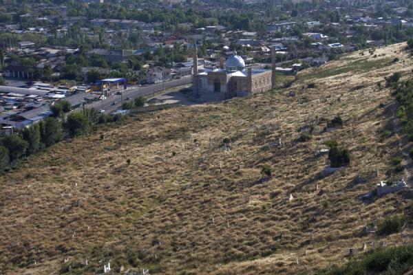 Cemetery at the base of Solomon Throne, Kyrgyzstan