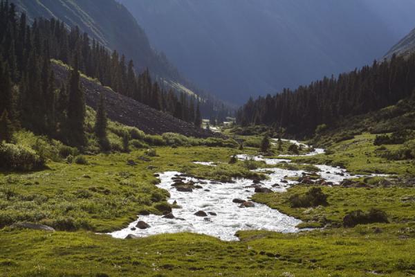 Late afternoon in the Ak-Suu valley, Kyrgyzstan