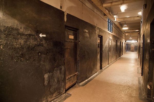 Cells on a corridor of the military prison of Karosta, Latvia Corridor in the military prison of Karosta, Latvia