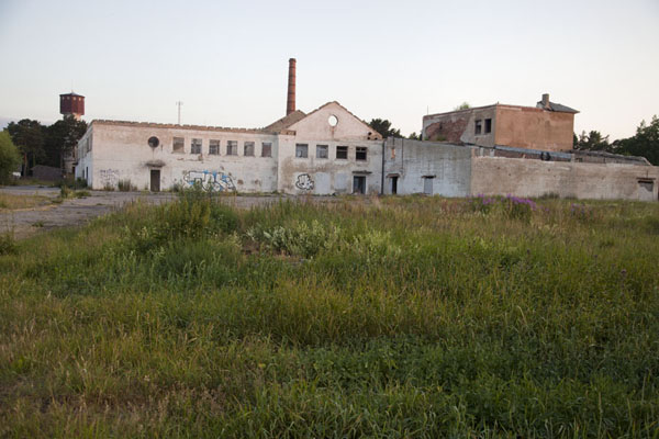Abandoned factory building in Kolka town | SlÄ«tere National Park | Letland