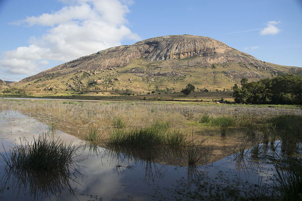 Mountain near Anja reflected in the lake | Anja | Madagascar