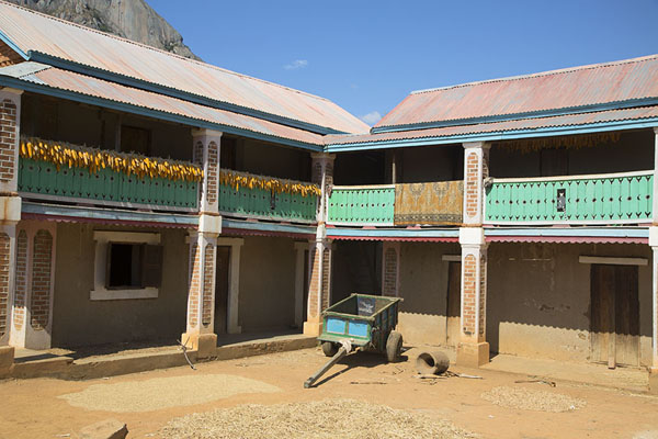 Courtyard of traditional house in Anja | Anja | Madagascar