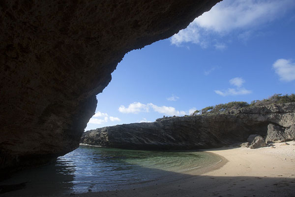Morning view of Anse Bouteille beach, Rodrigues beaches, Mauritius