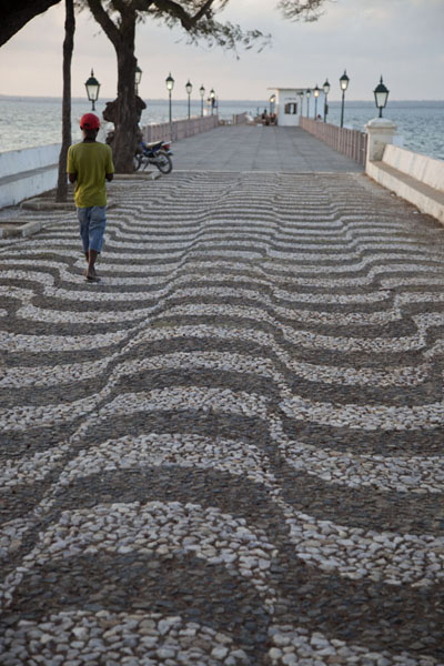 Typical Portuguese street decoration on the pier at the westside of Ilha de Moçambique | Ilha de Moçambique | Mozambique