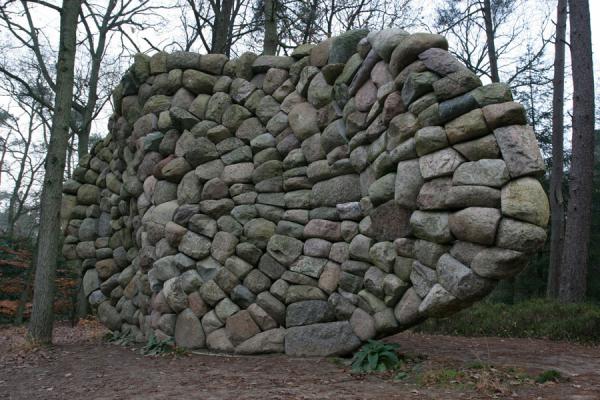 Stones making up Echo of the Veluwe by Chris Booth | Kröller Müller Sculpture Garden | Netherlands