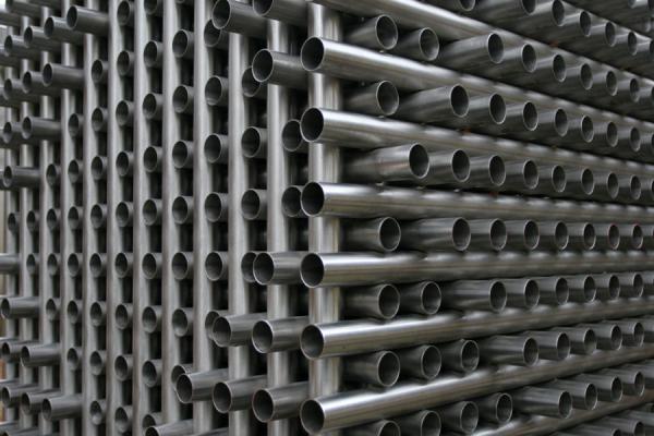 Metal tubes in a work of art | Kröller Müller Sculpture Garden | Netherlands