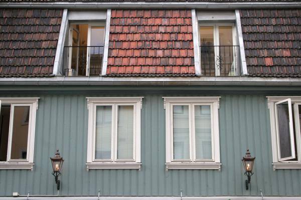 Detail of one of the shops in Markveien, Norway