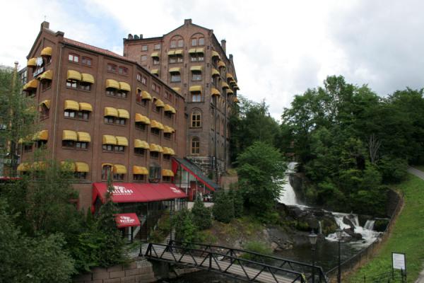 One of the former factories at Akerselva river near Grünerløkka, Norway