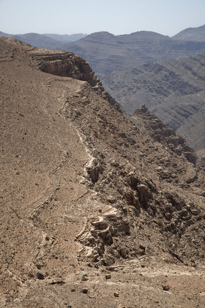Rock formations and canyons just south of Jebel Harim | Musandam mountains | Oman