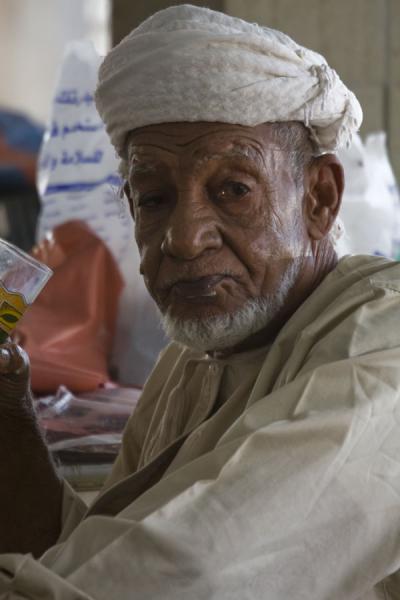 Old Omani in traditional dress, Oman