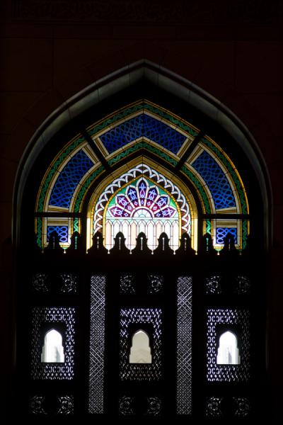 Picture of Stained glass window in the ladies prayer hallMuscat - Oman
