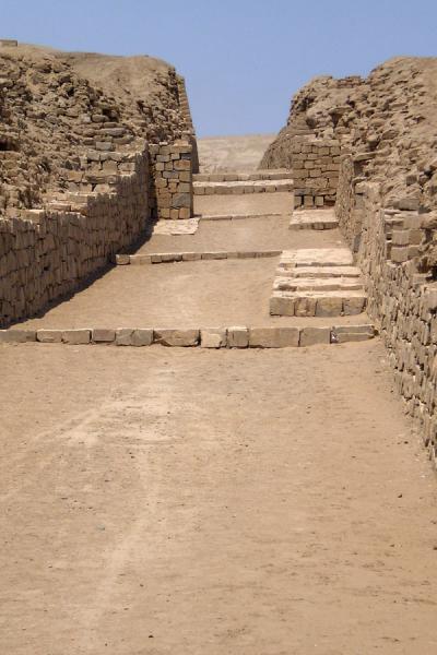 Calle Norte Sur in the ruins of Pachacamac | Pachacamac | Peru