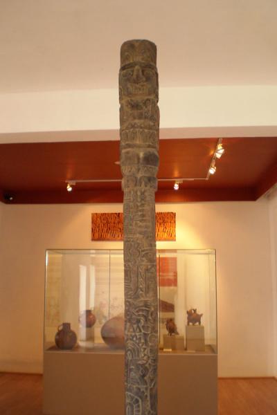 Copy of the wooden idol found by the Spanish conquistadores | Pachacamac | Peru