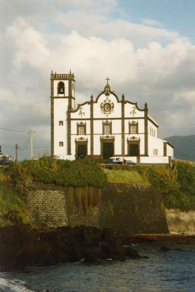 Church standing defiantly on the coast | Azores | Portugal
