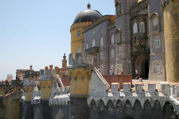 Looking at the Palace of Pena from one of the balconies, Portugal